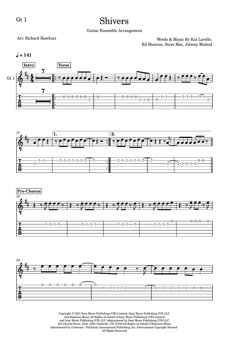 Shivers Guitar Ensemble scores gallery preview page 4
