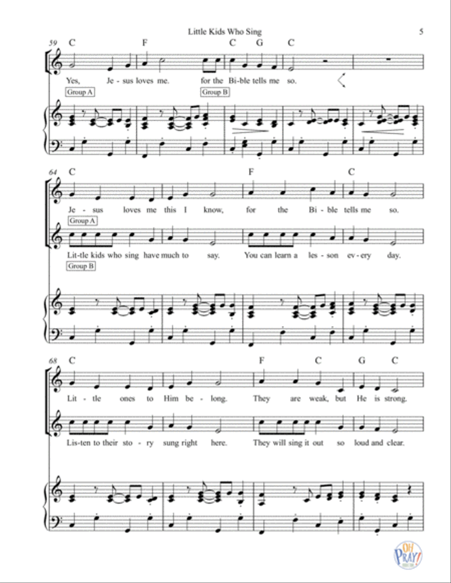 Little Kids Who Sing... Voice scores gallery preview page 6