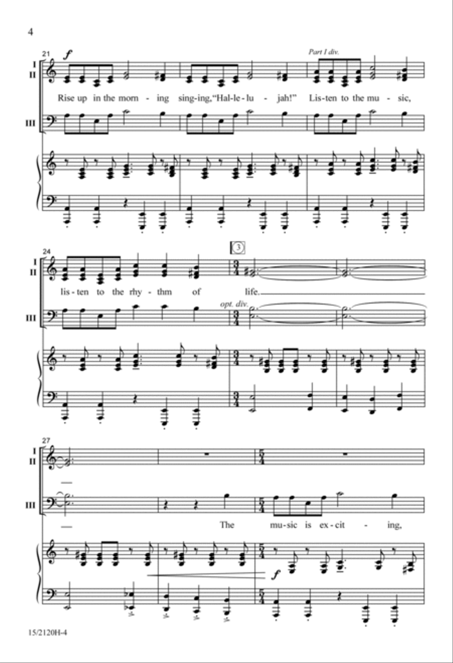 The Dance of Life The Dance of Life 3-Part scores gallery preview page 3