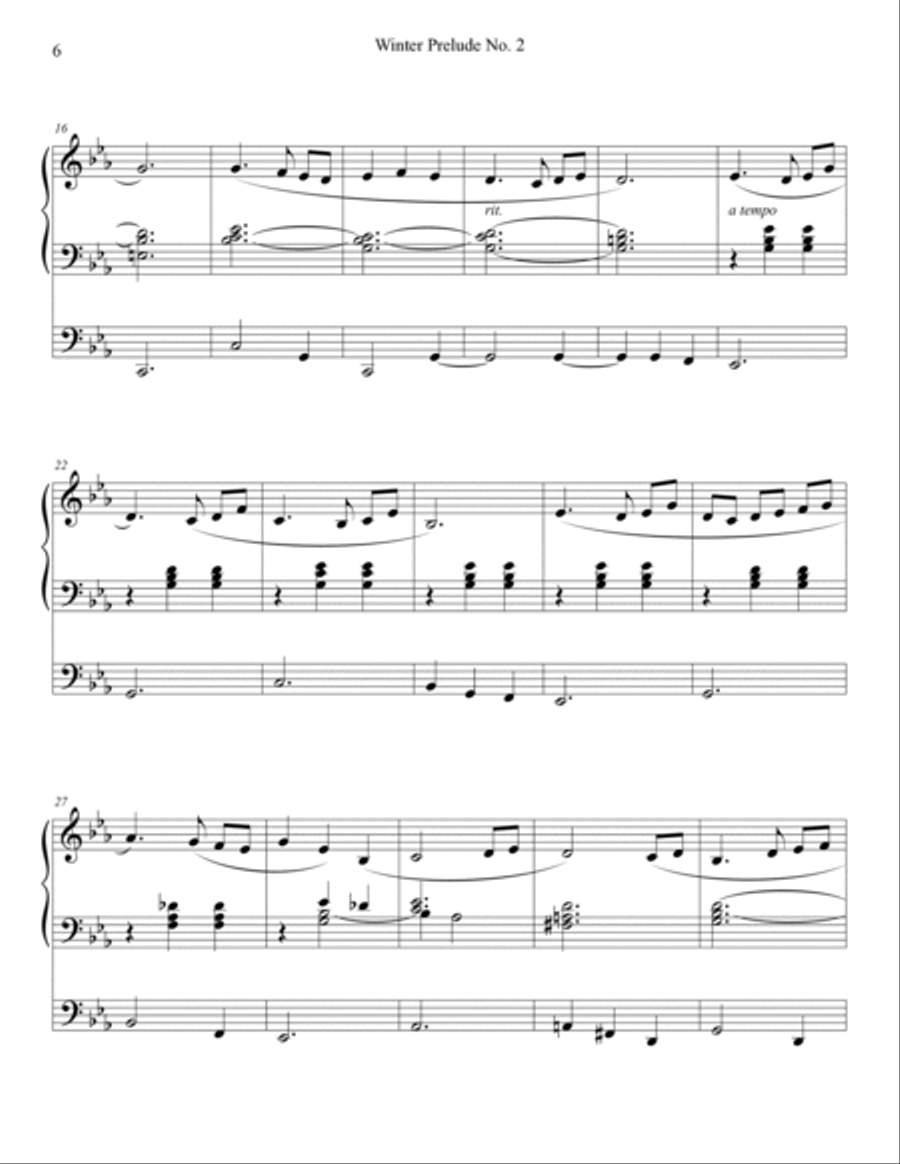 Winter Preludes for Organ, Nos. 1-5 Organ Solo scores gallery preview page 6