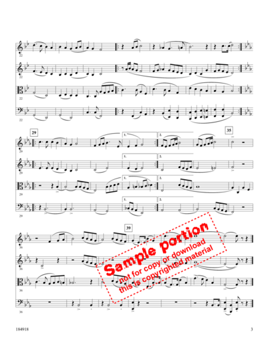 Hymnsembles- Vol II, Bk 8- Strings Large Ensemble scores gallery preview page 3