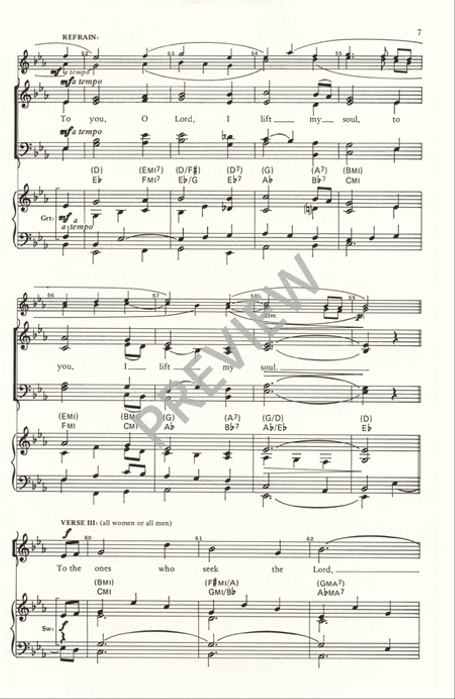 To You, O Lord 4-Part scores gallery preview page 8