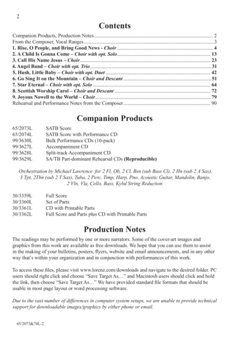 Go Sing It on the Mountain - SATB Score with Performance CD 4-Part scores gallery preview page 3