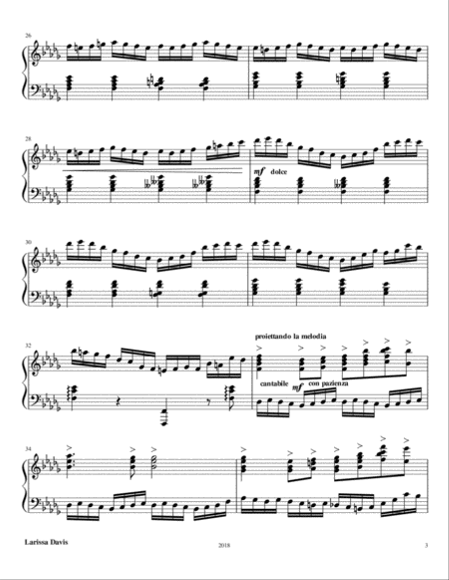 Spree Of The Rose Spree Of The Rose Piano Solo scores gallery preview page 3