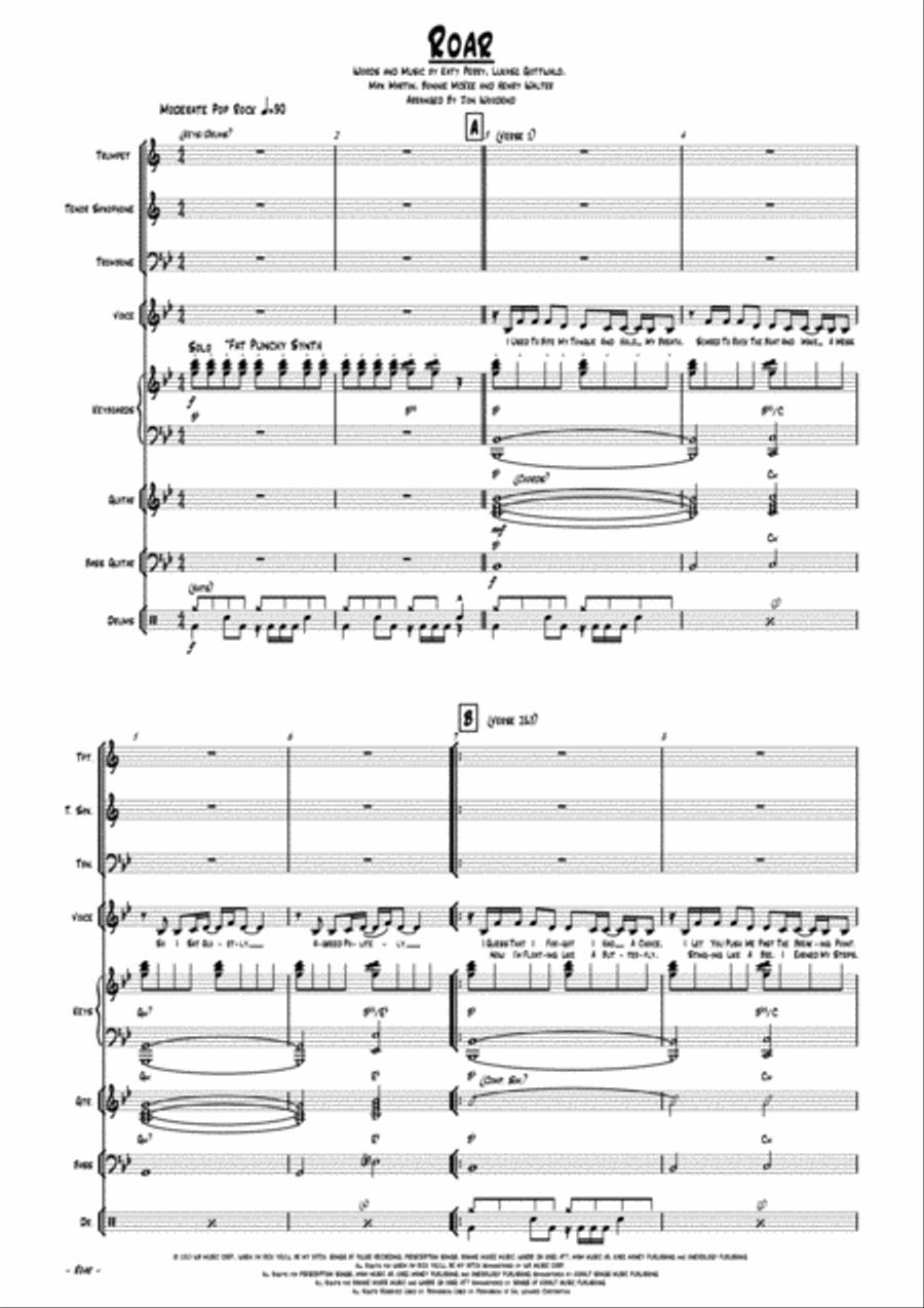 Roar Jazz Ensemble scores gallery preview page 6