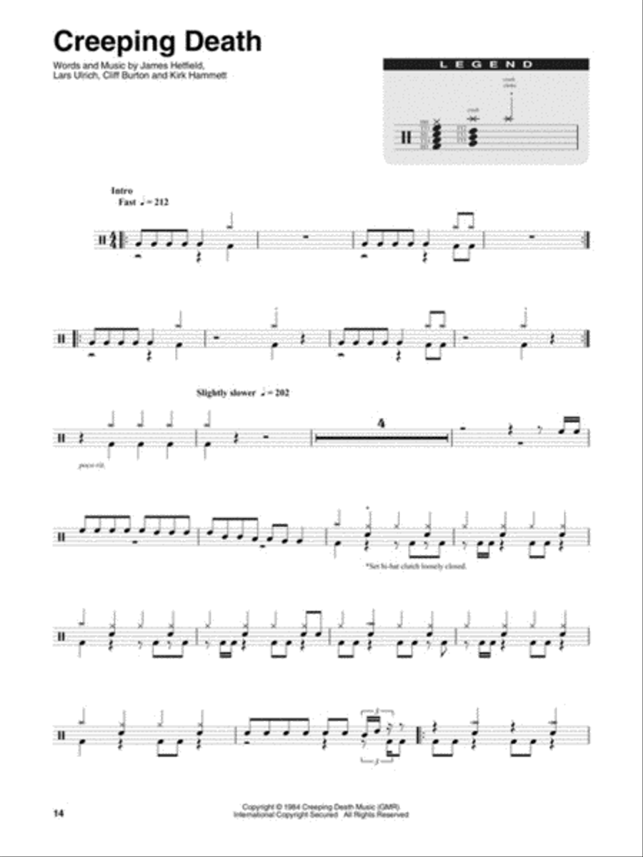 Metallica: 1983-1988 Metallica: 1983-1988 Percussion scores gallery preview page 4