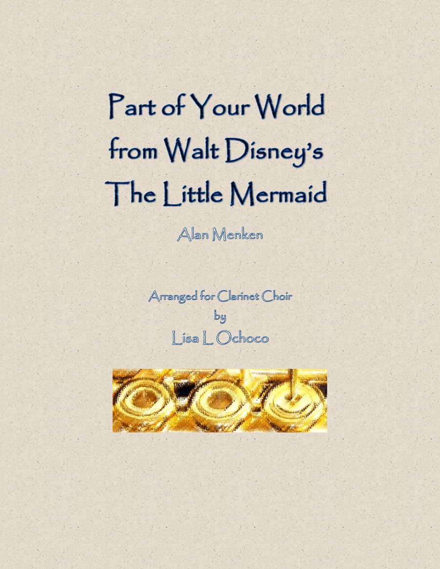 Part Of Your World Woodwind Ensemble scores gallery preview page 1