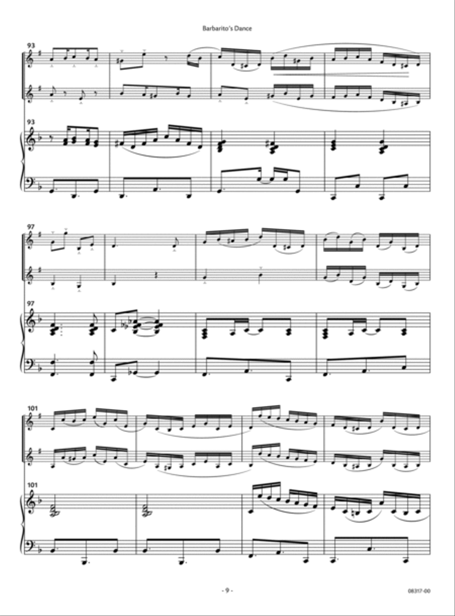 Barbarito's Dance Barbarito's Dance Clarinet Duet scores gallery preview page 7