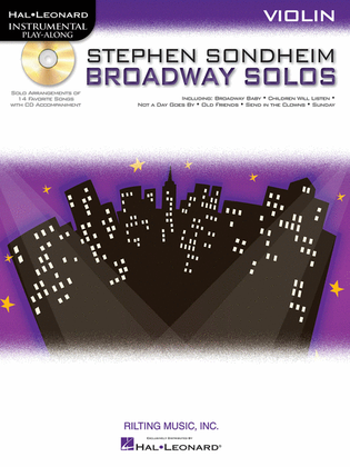 Book cover for Stephen Sondheim – Broadway Solos