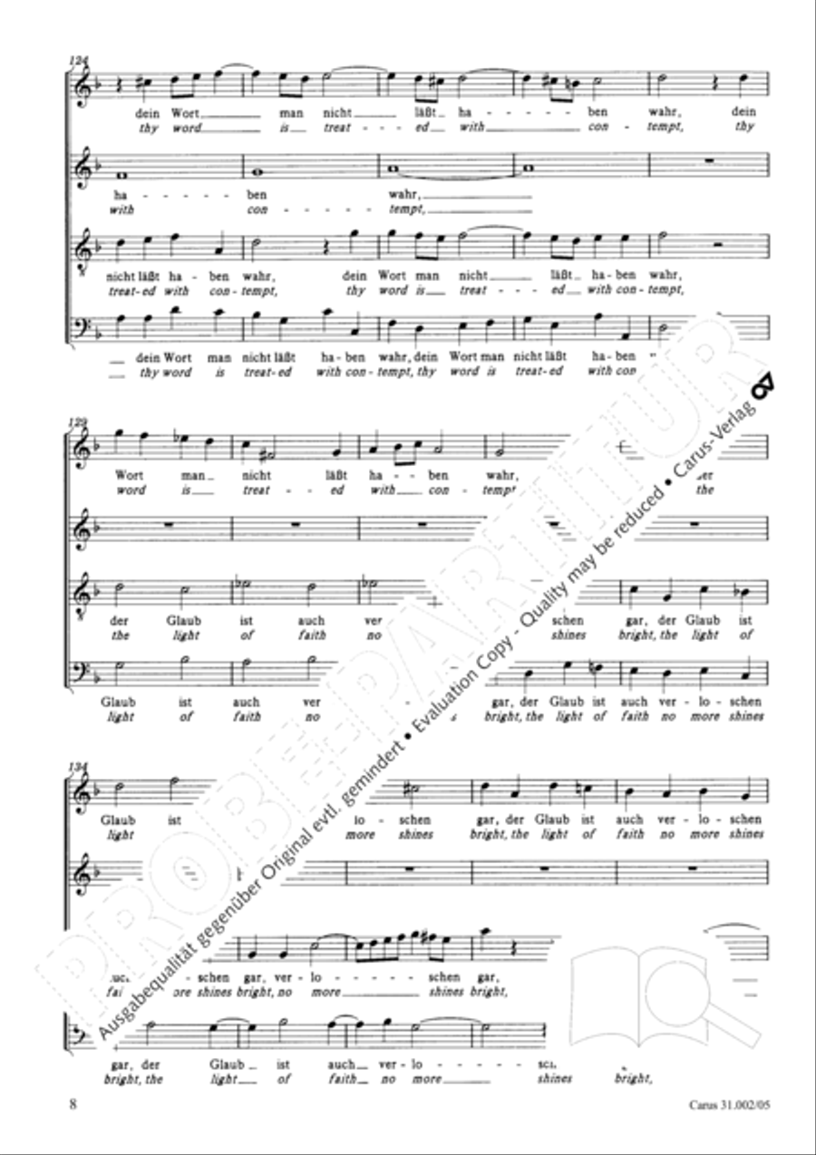 O God, from heaven look on us (Ach Gott, vom Himmel sieh darein) ATB scores gallery preview page 9