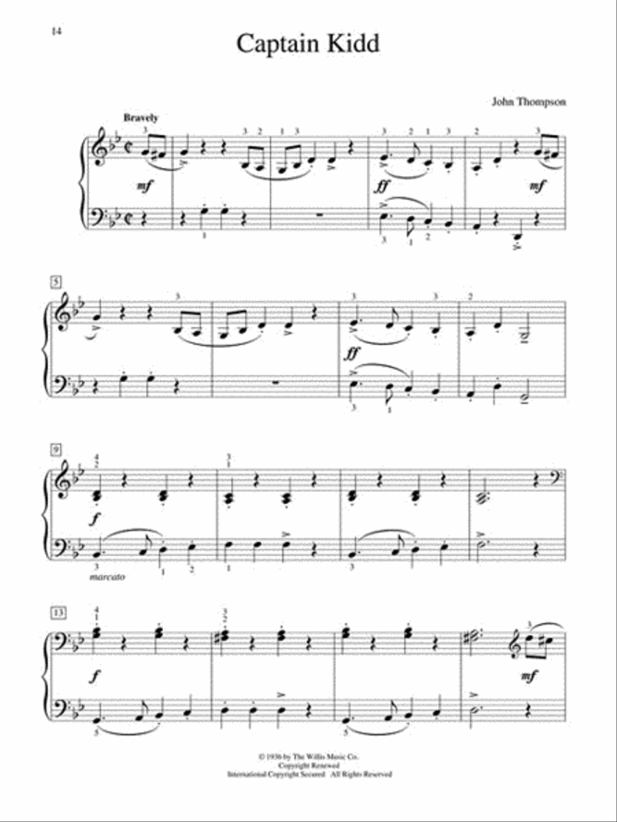 Classic Piano Repertoire – John Thompson Piano Method scores gallery preview page 4