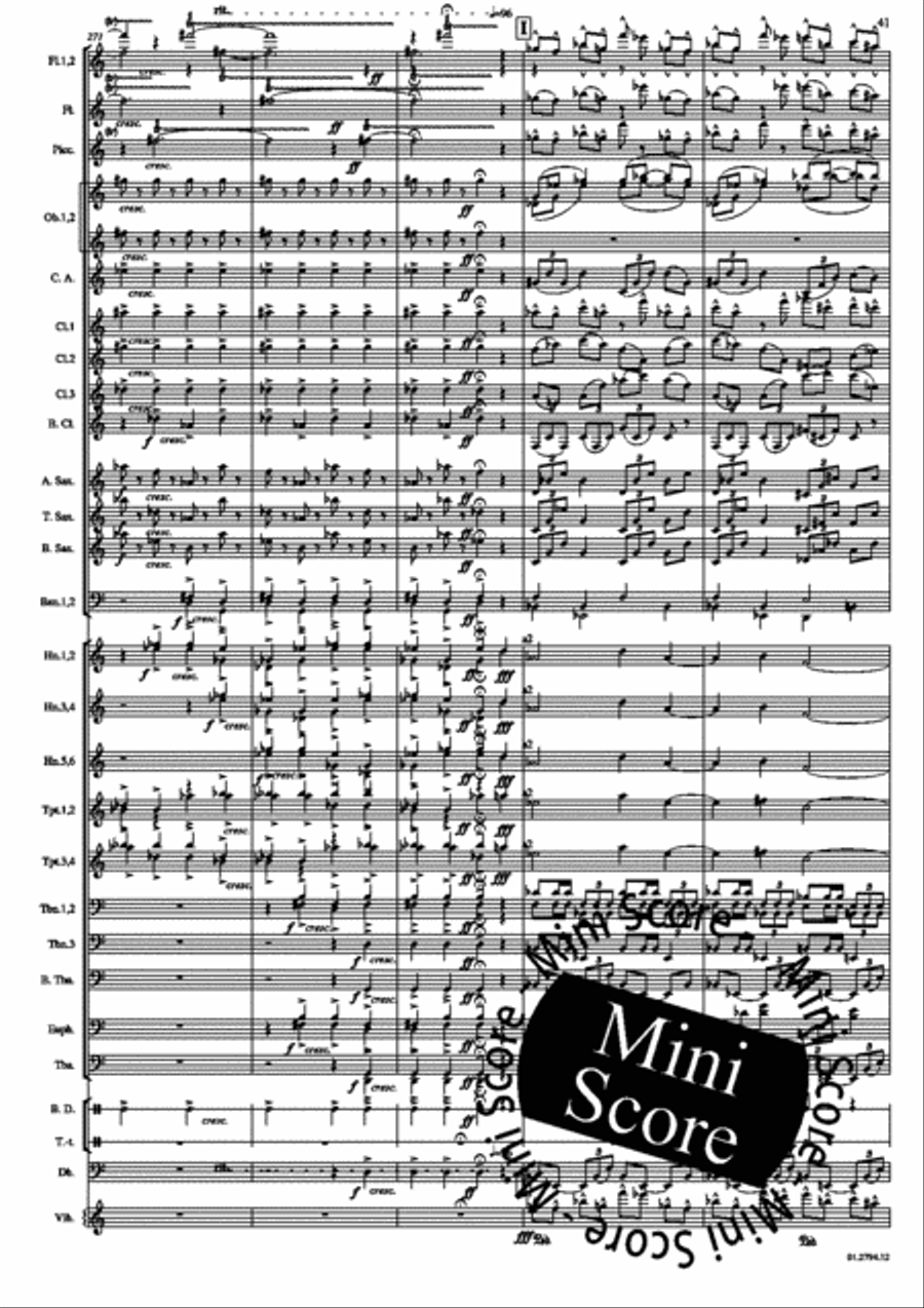 Concerto for Percussion and Band Concert Band scores gallery preview page 45
