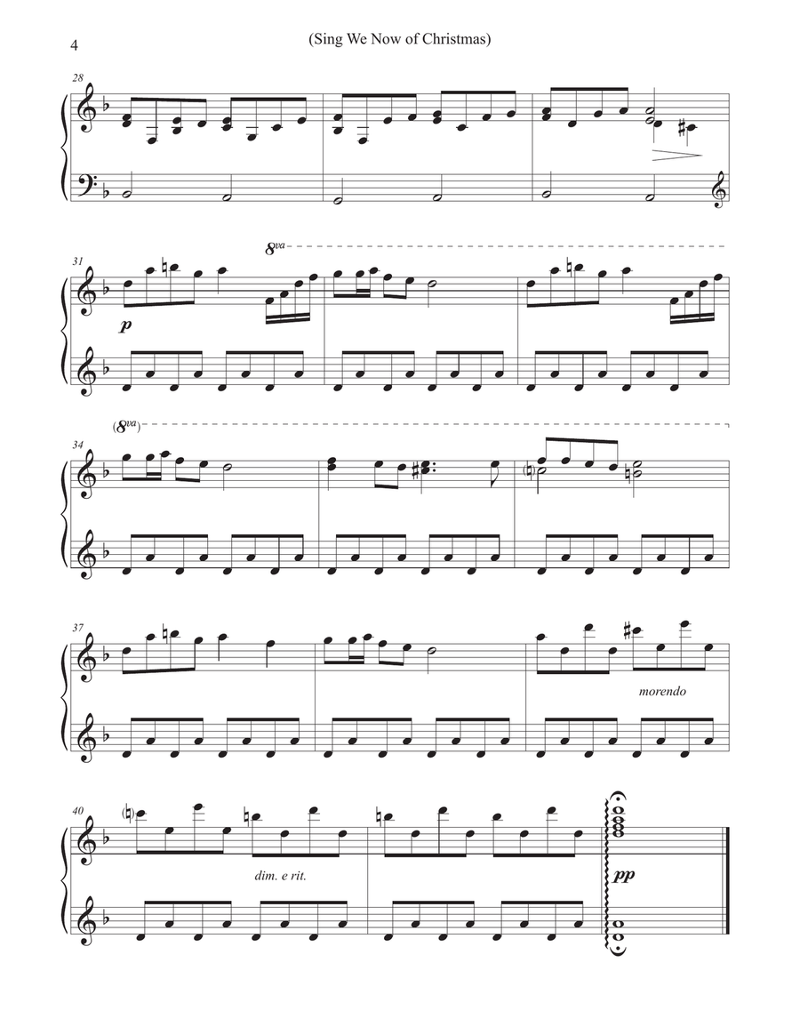 Quiet Christmas Piano Piano Solo scores gallery preview page 6