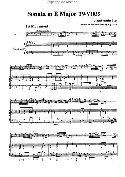 Sonata in E Major, BWV1035