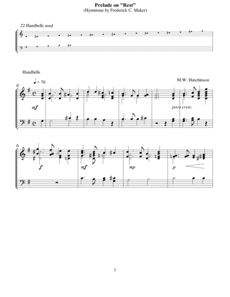 Prelude on "Rest" (score) image number null