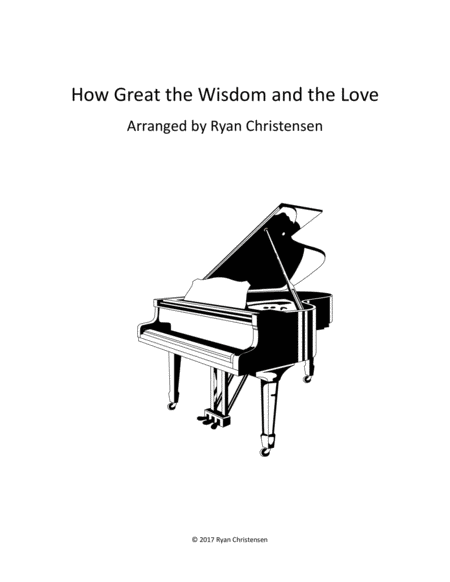 How Great the Wisdom and the Love image number null