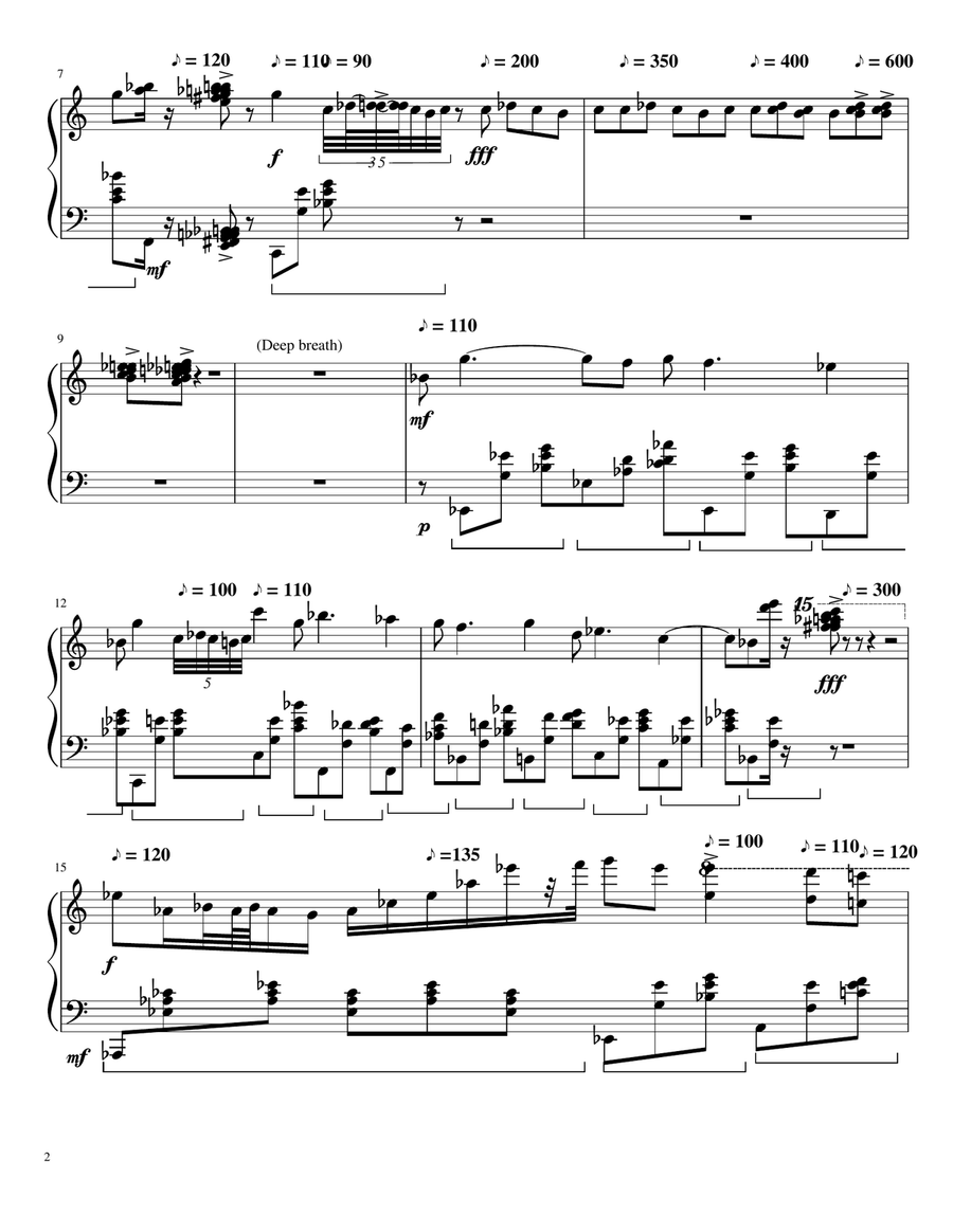 Piano Practice Frustration Piano Solo scores gallery preview page 2