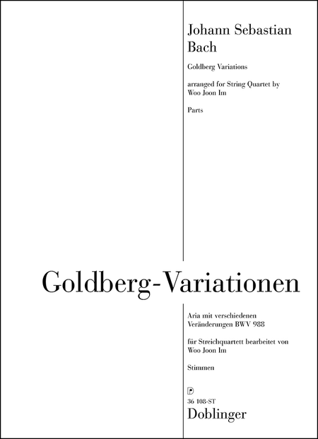 Goldberg Variations BWV 988 (String Quartet)