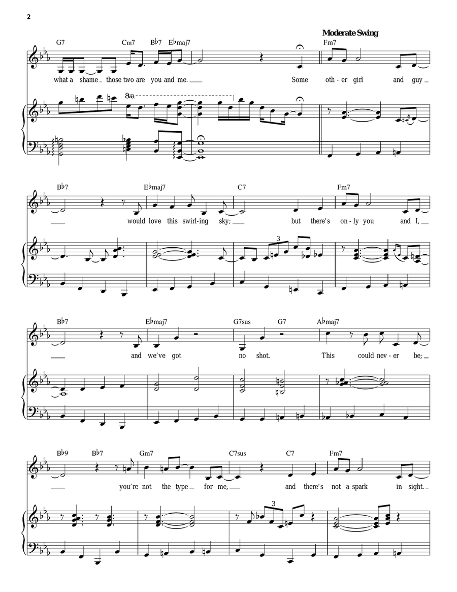 A Lovely Night (from La La Land) Voice scores gallery preview page 2