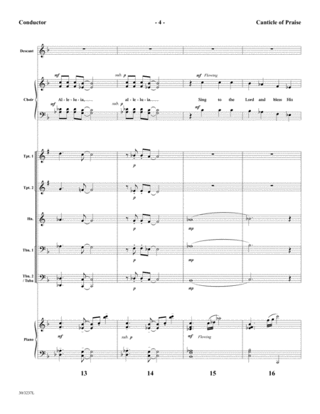Canticle of Praise - Brass Score and Parts image number null