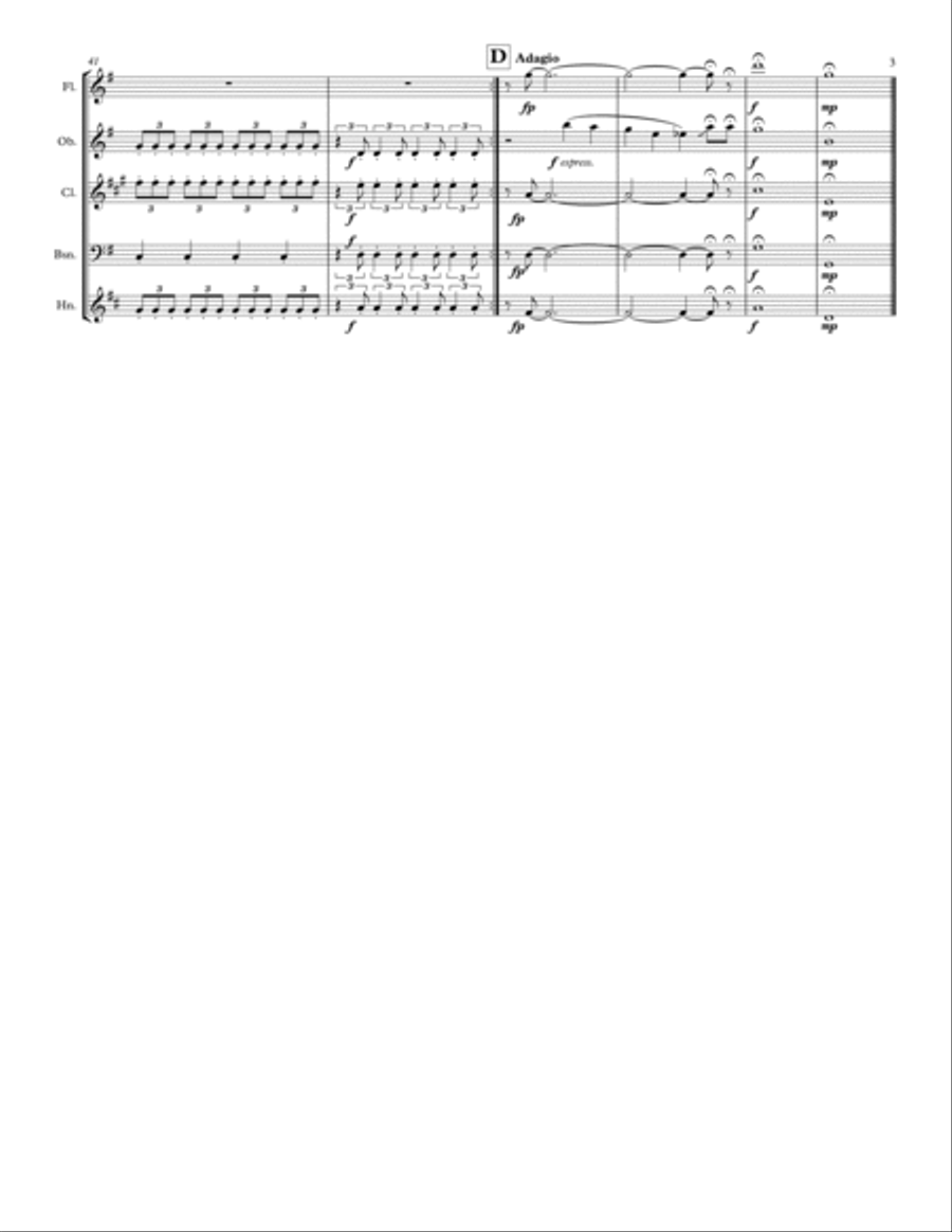 All I Want For Christmas Is You Woodwind Quintet scores gallery preview page 3