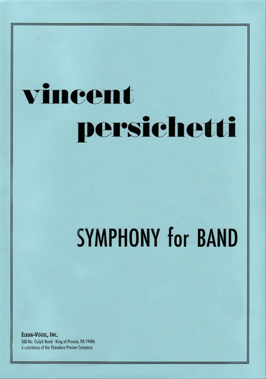 Symphony For Band Concert Band scores gallery preview page 1