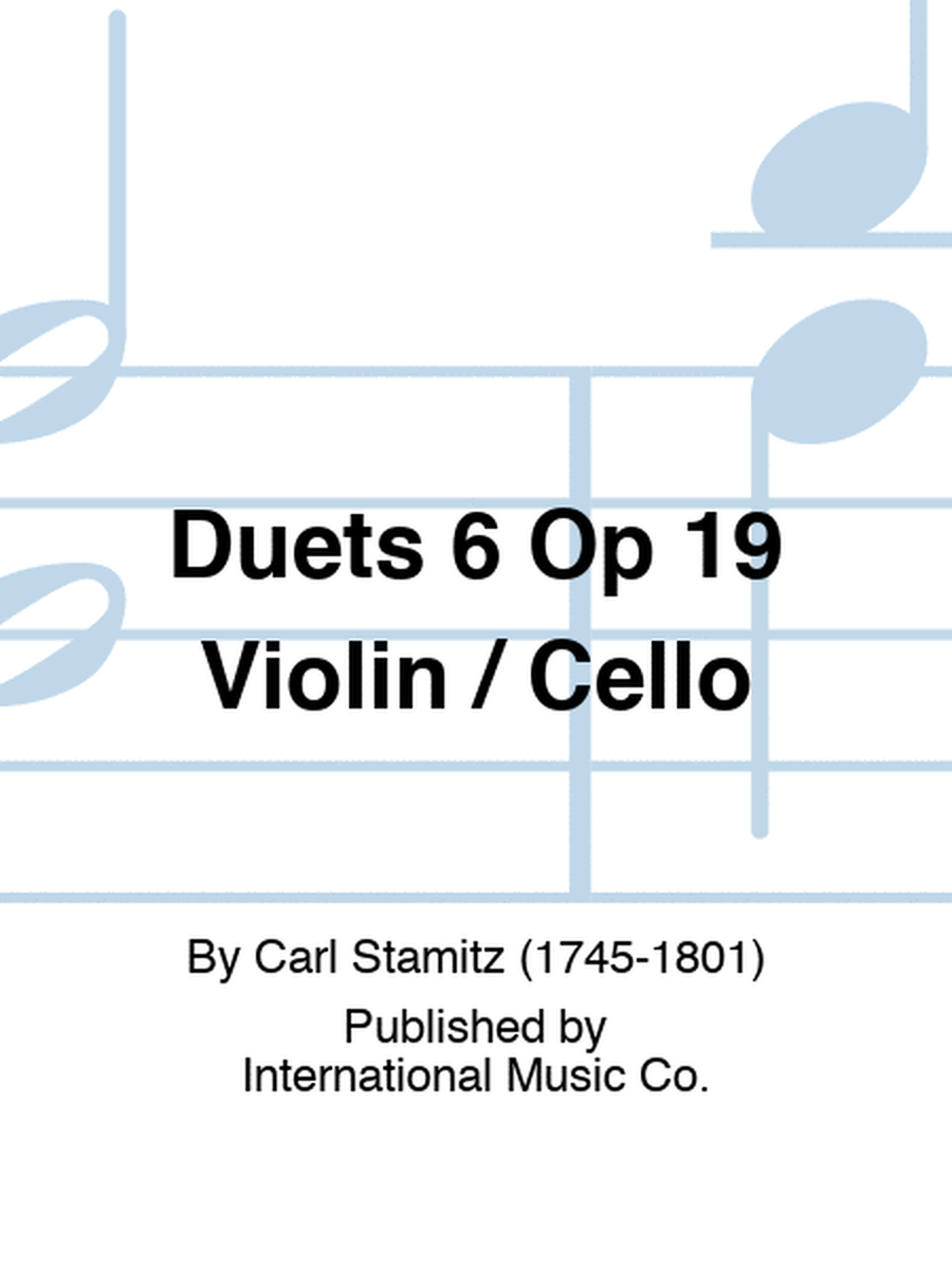 Duets 6 Op 19 Violin / Cello
