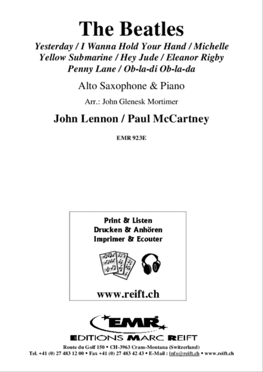 The Beatles The Beatles Alto Saxophone scores gallery preview page 2