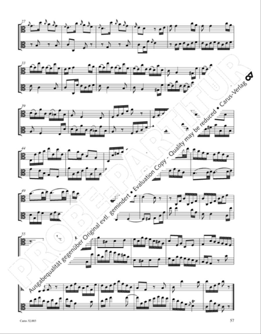Gesamtausgabe Band 3 (Kammermusik: Duette, Solo- und Triosonaten) Score scores gallery preview page 78