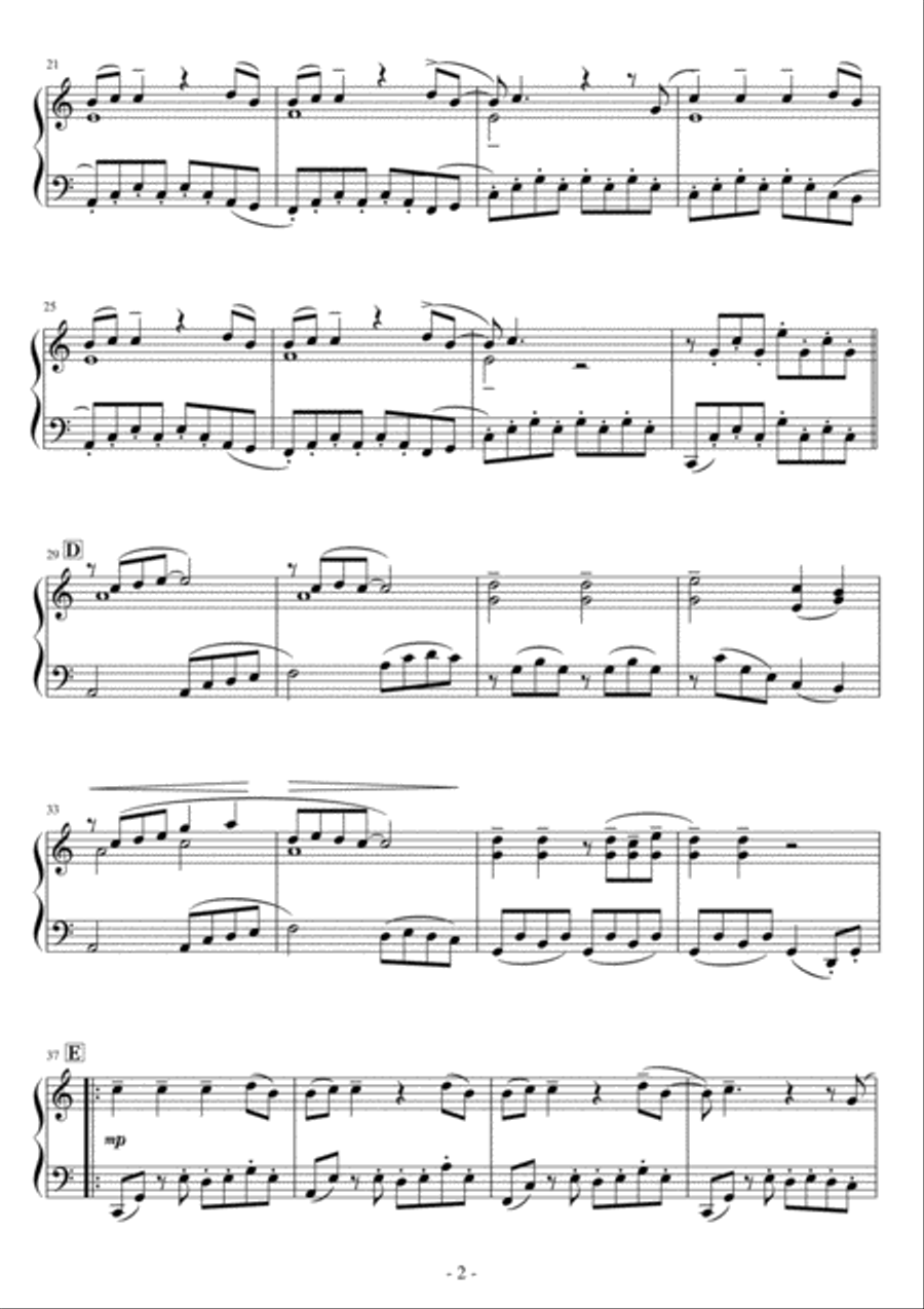 Only Time Only Time Easy Piano scores gallery preview page 2