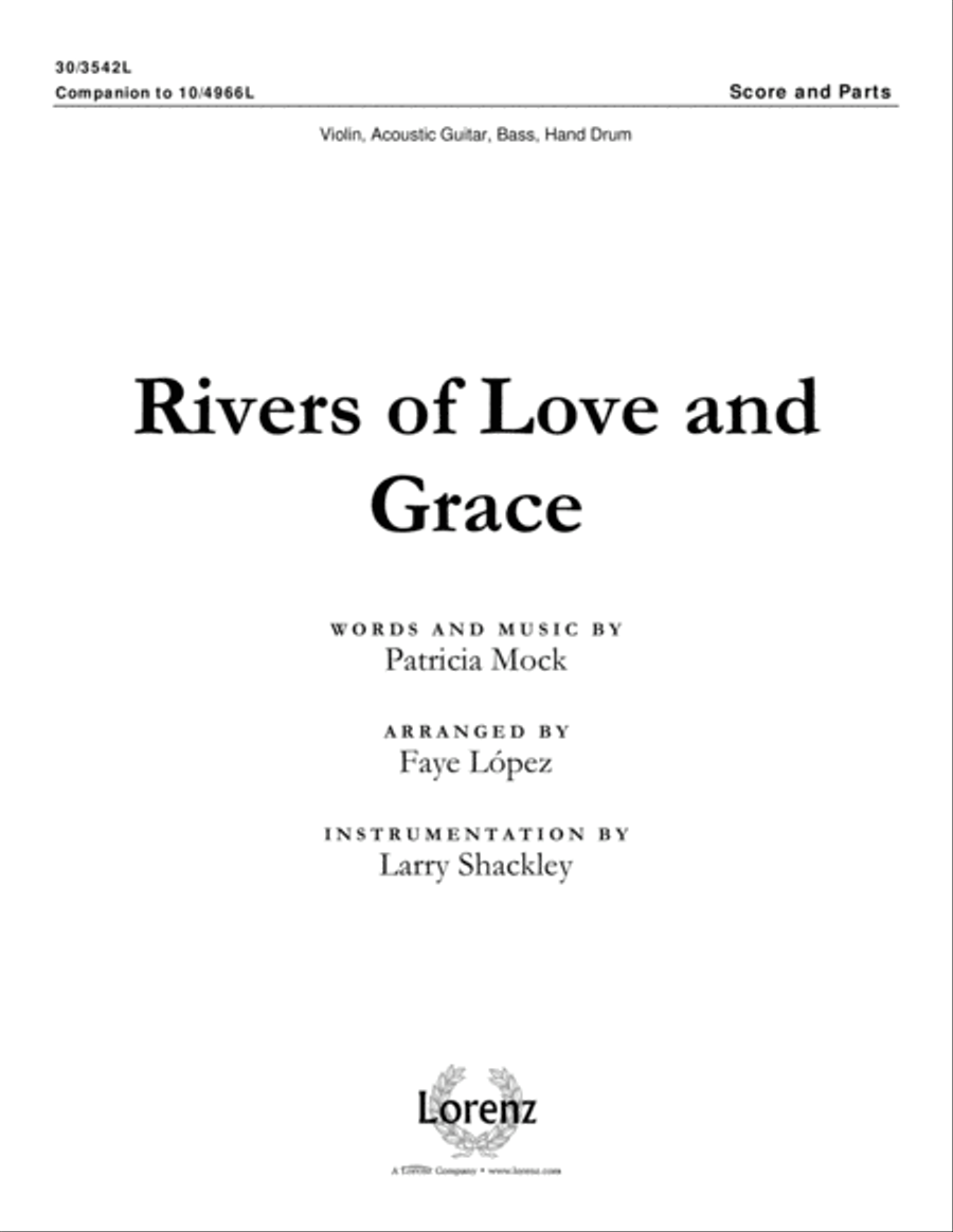 Rivers of Love and Grace - Instrumental Ensemble Score and Parts