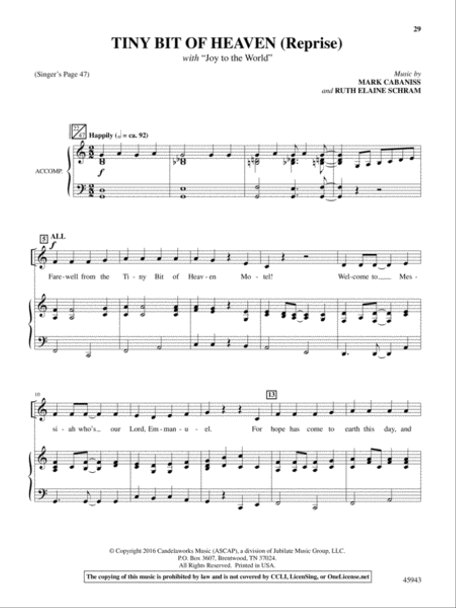 The Noel Critter Motel Choir scores gallery preview page 29