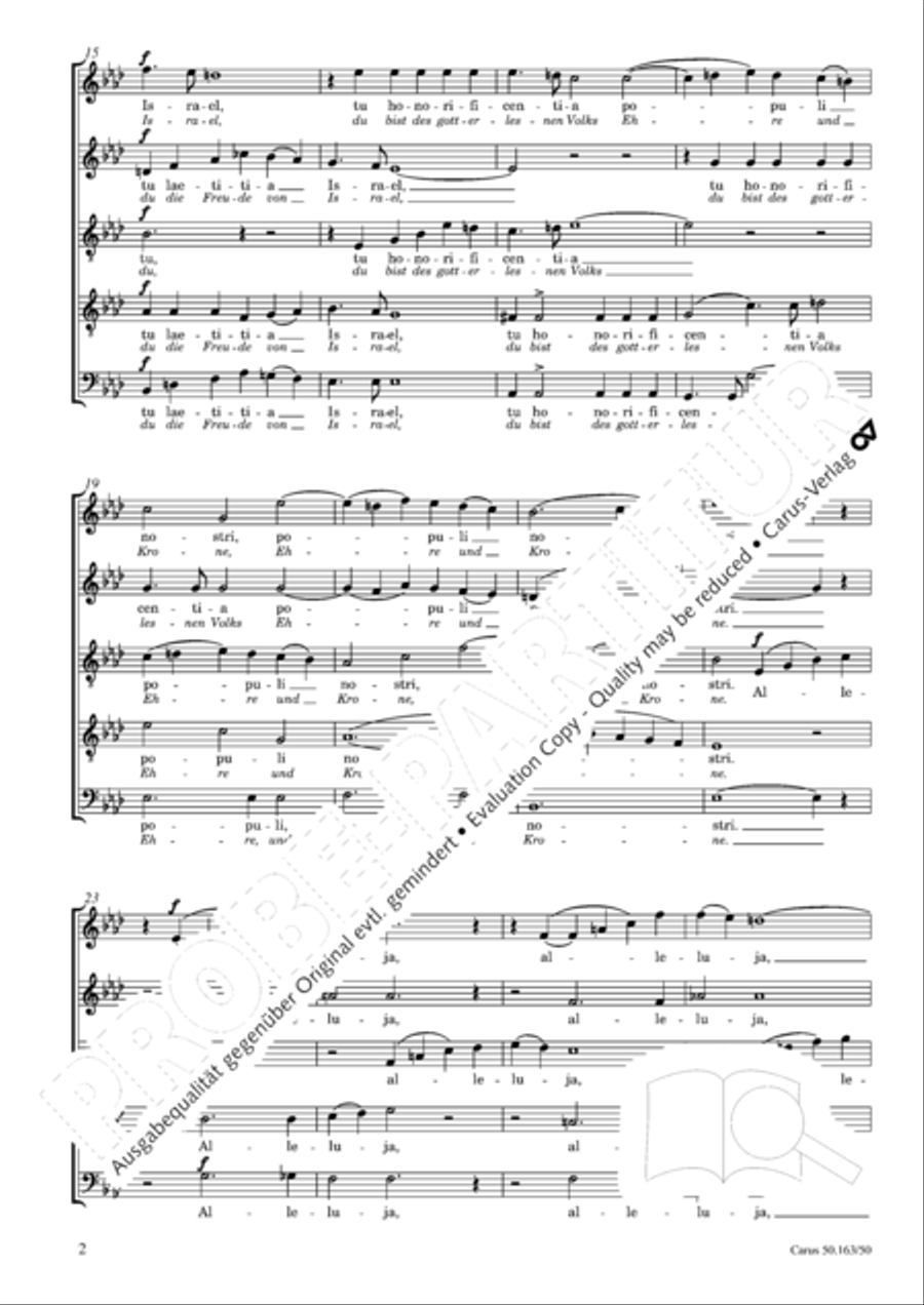 Benedicta es tu SATTB scores gallery preview page 3