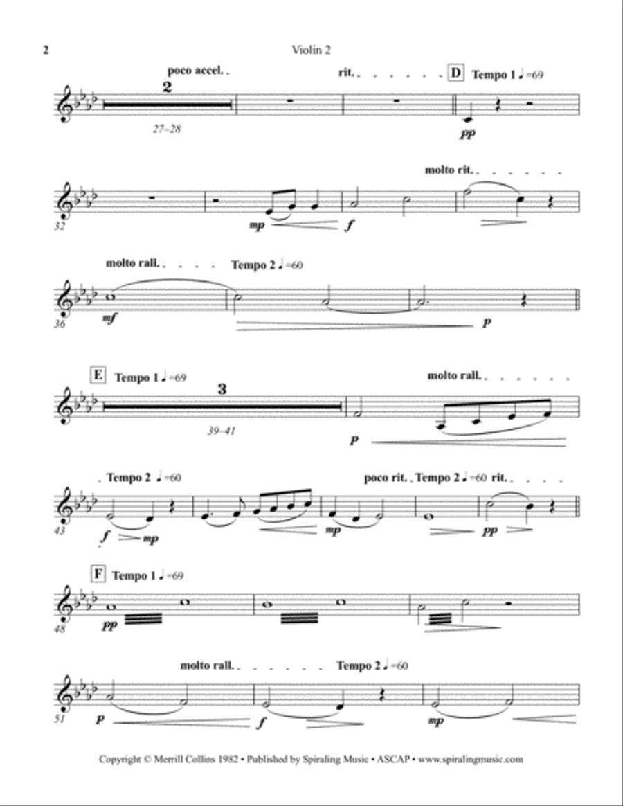 Soyez Gentille in Ab Violin 2 Violin Solo scores gallery preview page 2
