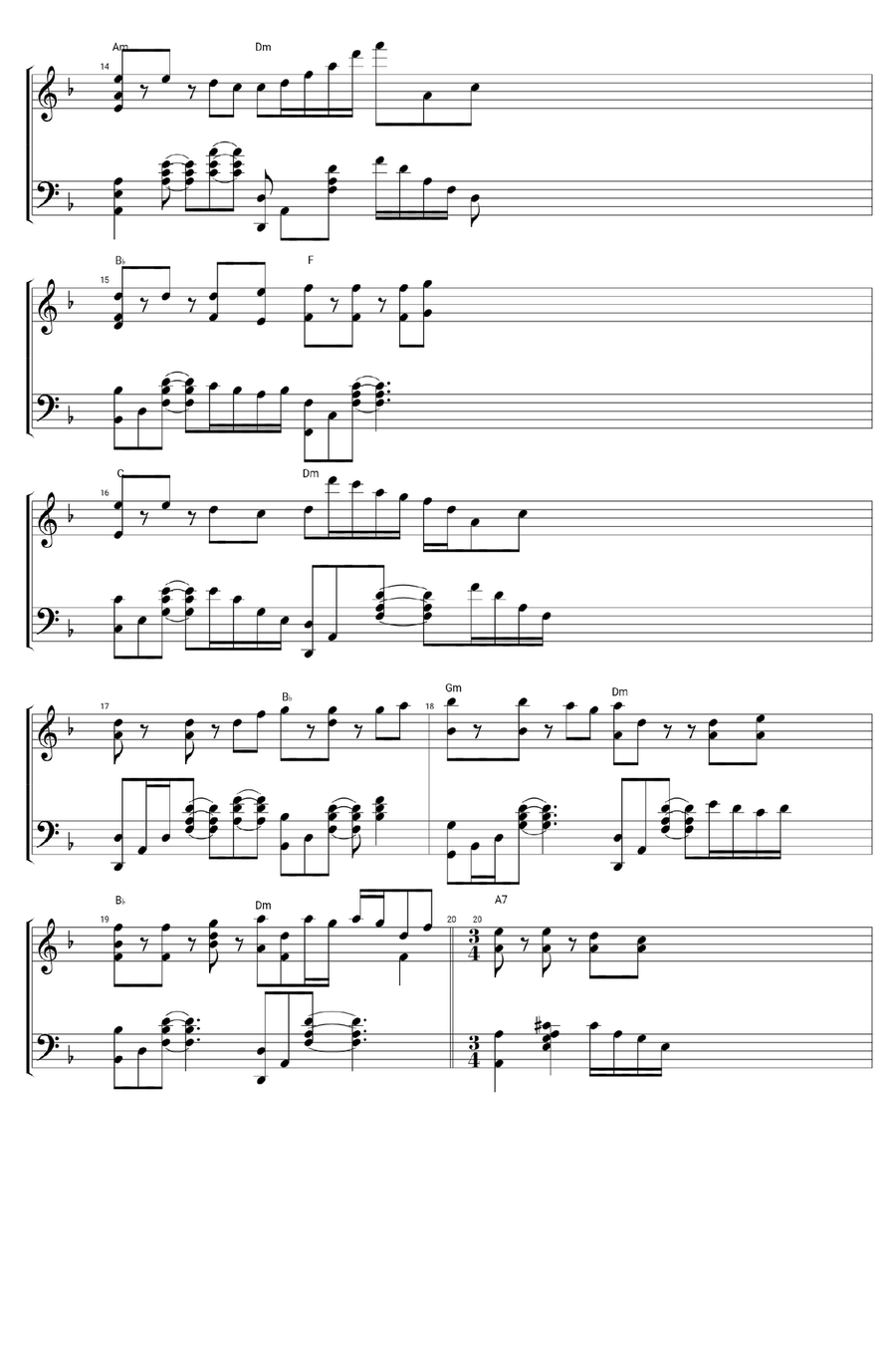 He's A Pirate Piano Solo scores gallery preview page 3