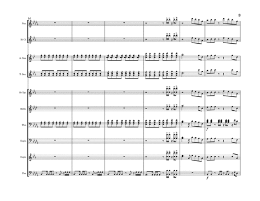 Heartless Marching Band scores gallery preview page 3