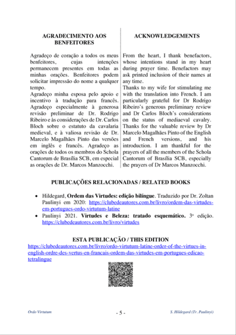 Hildegard von Bingen: Ordo Virtutum (latine), Order of the Virtues (in English), Ordre des Vertus ( Unison Choir scores gallery preview page 5