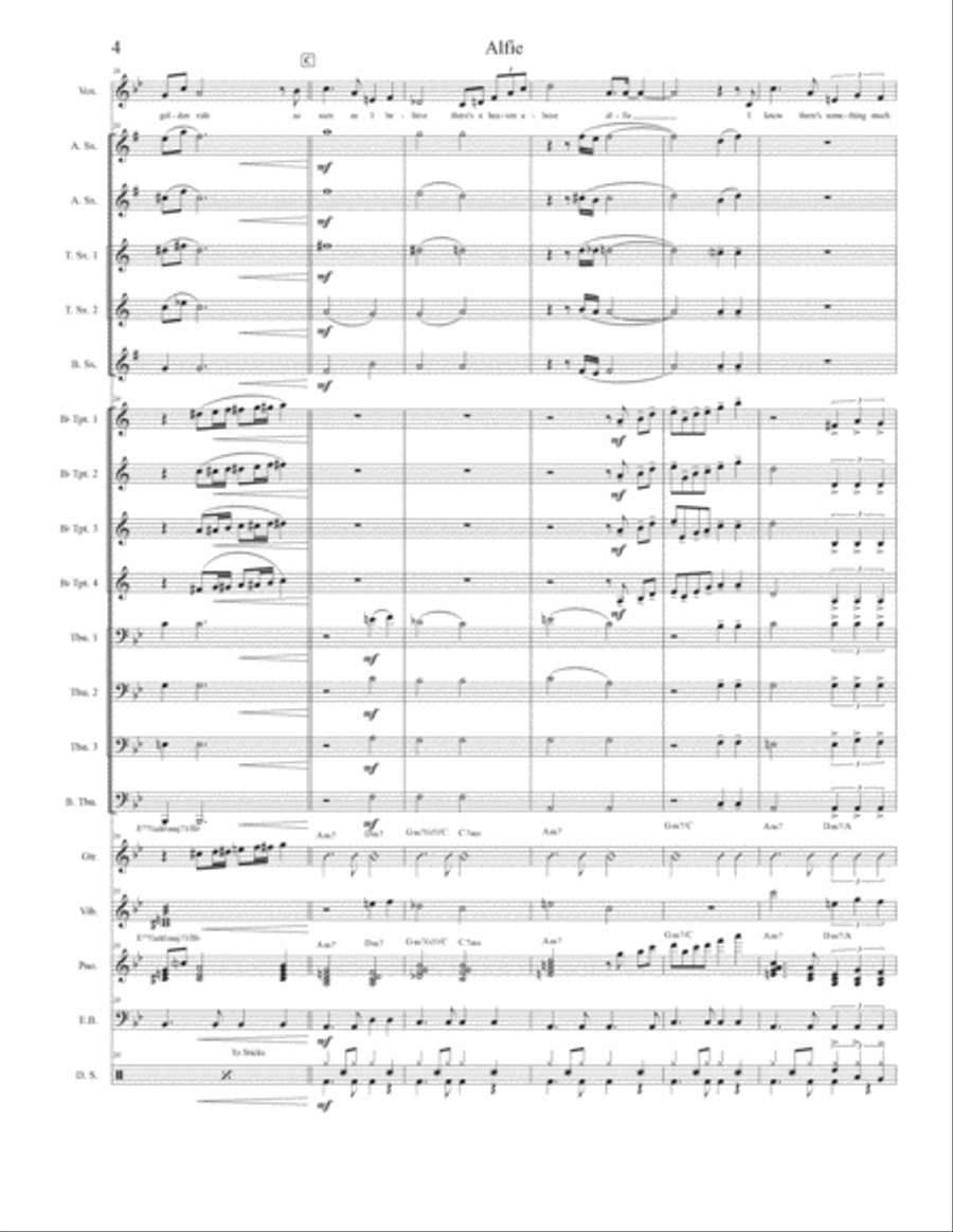 Alfie Jazz Ensemble scores gallery preview page 4