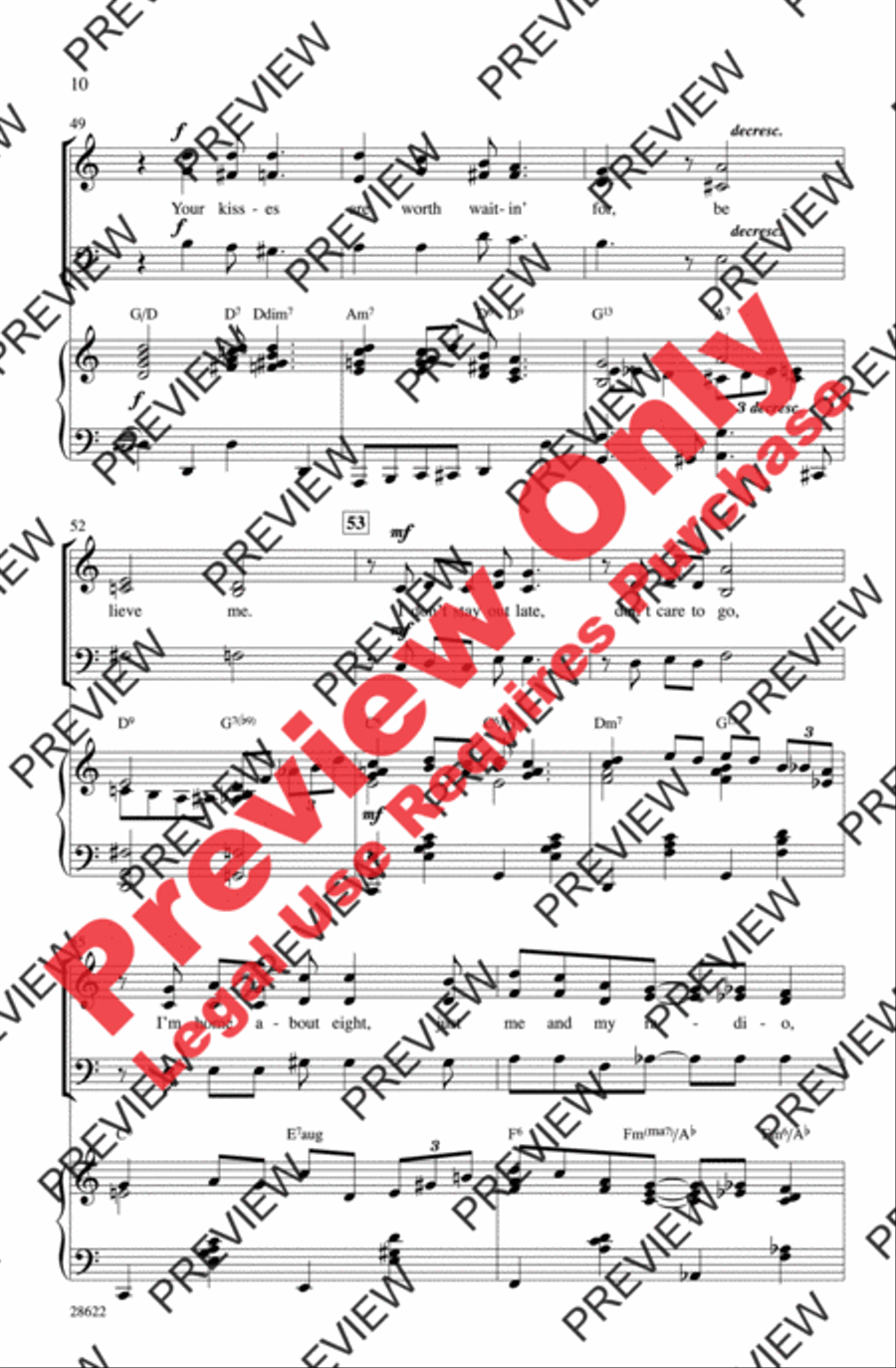 Ain't Misbehavin' 3-Part scores gallery preview page 9
