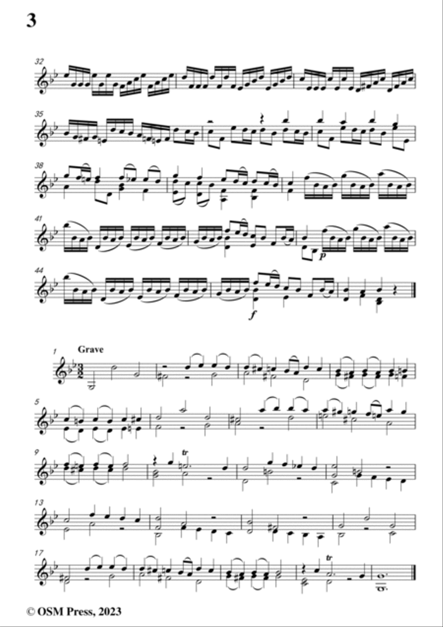 Telemann-12 Fantasias,TWV 40 No.14-No.25,for Violin Violin Solo scores gallery preview page 4