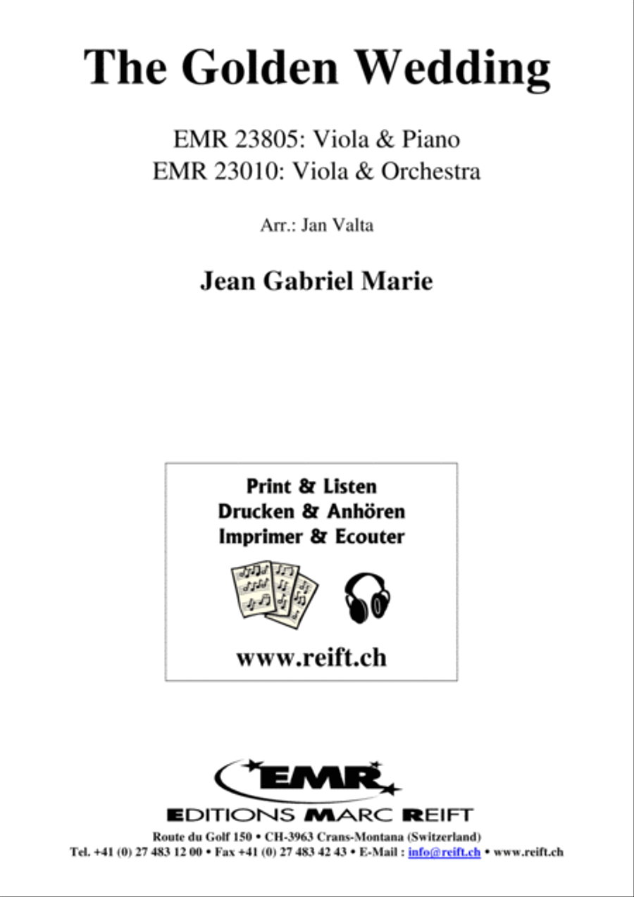 The Golden Wedding Viola scores gallery preview page 1