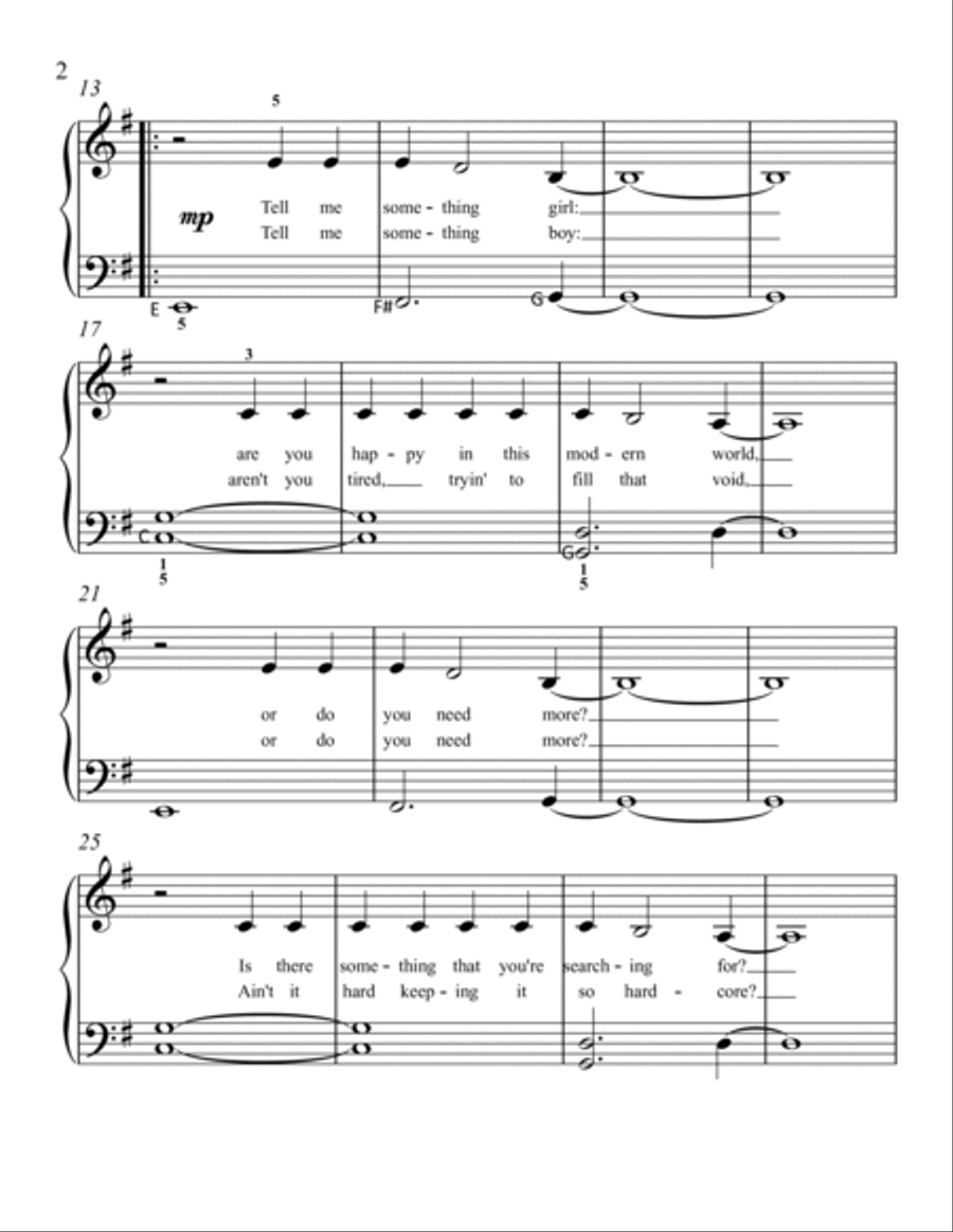 Shallow Easy Piano scores gallery preview page 2
