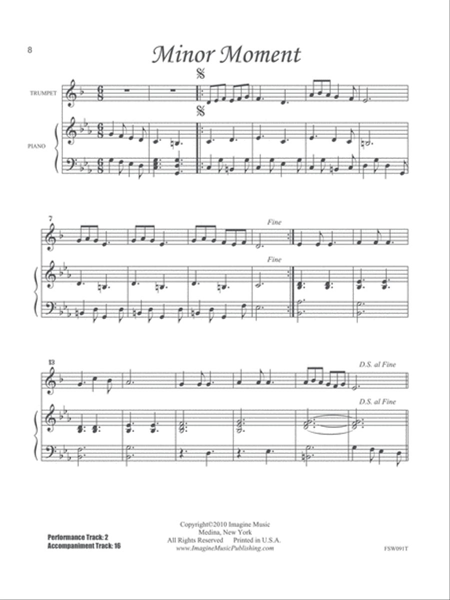 Solo Book for Winds - Trumpet Trumpet Solo scores gallery preview page 6