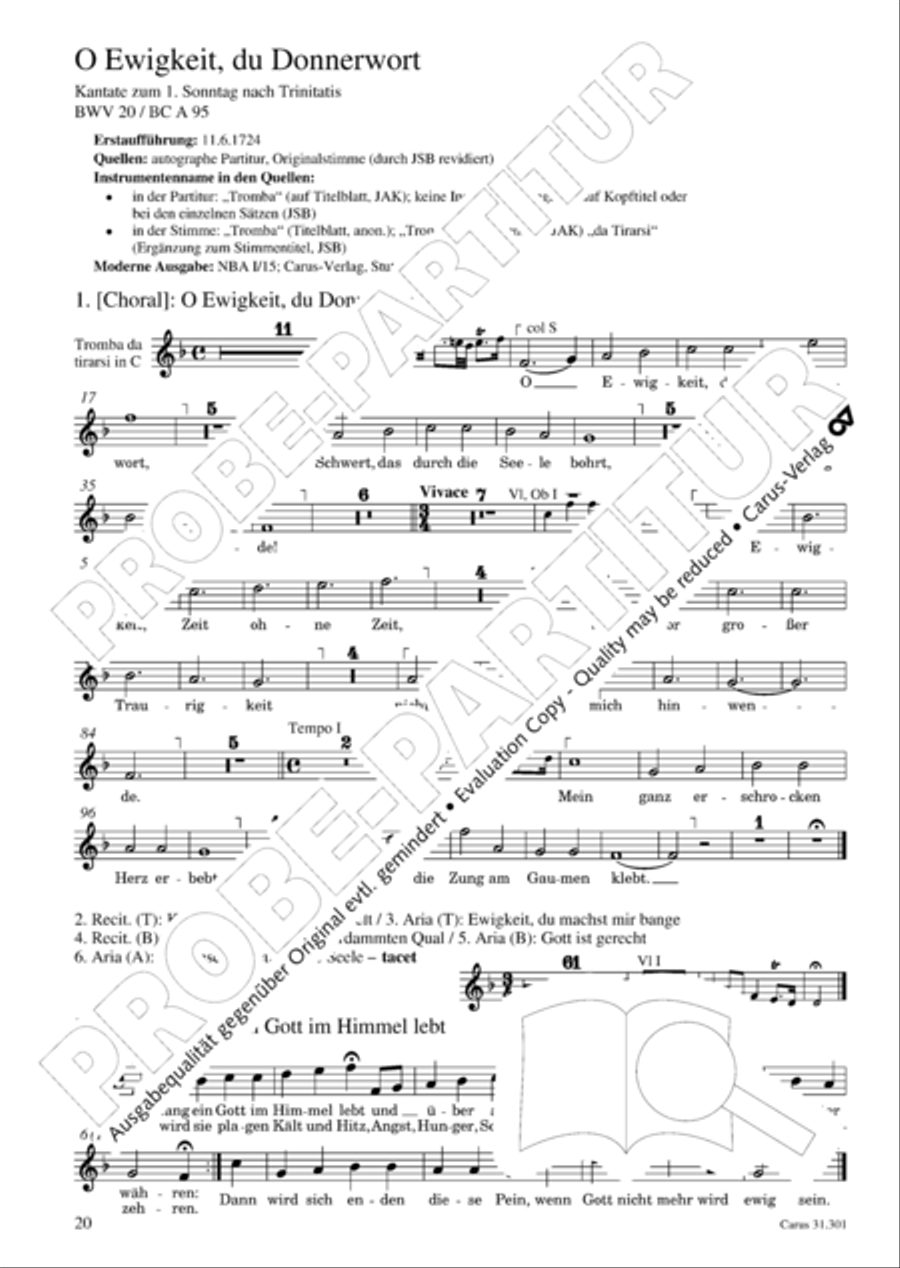 Bach for Brass 1: Cantatas I Voice scores gallery preview page 29