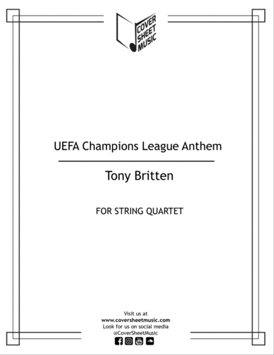 Uefa Champions League Team String Quartet scores gallery preview page 1
