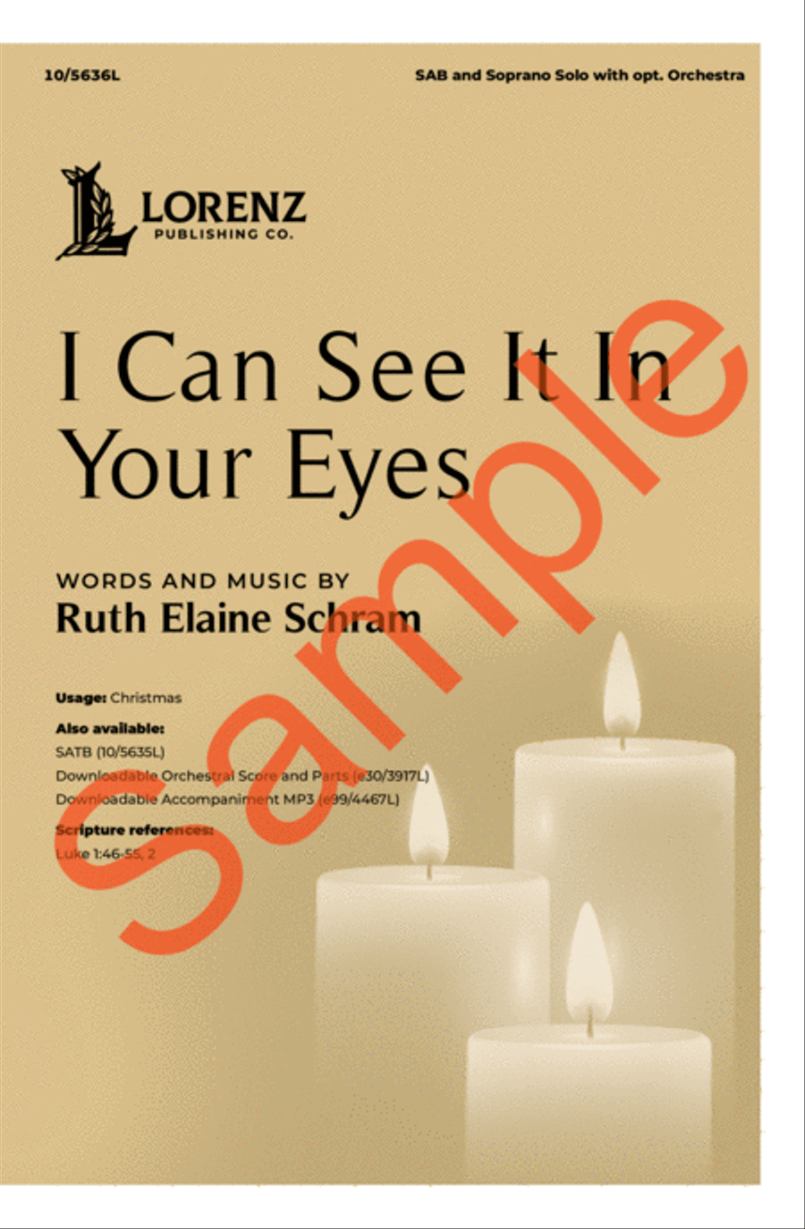 I Can See It In Your Eyes 3-Part scores gallery preview page 2