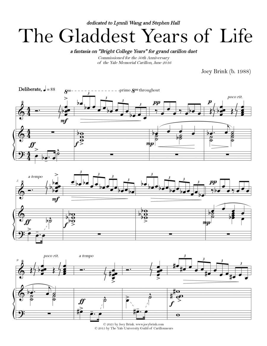The Gladdest Years of Life (fantasia on 