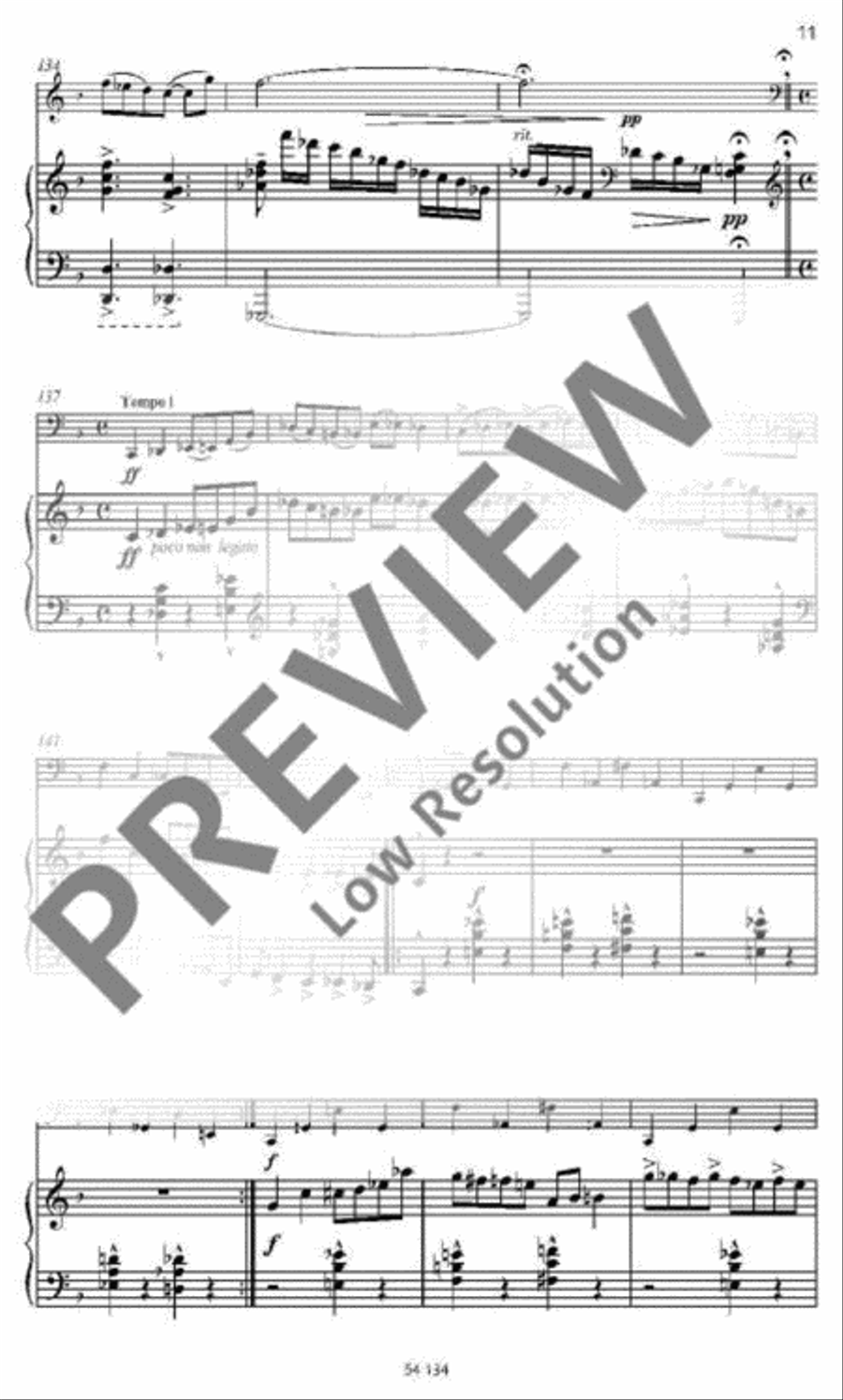 Jazz Sonata Piano Accompaniment scores gallery preview page 10