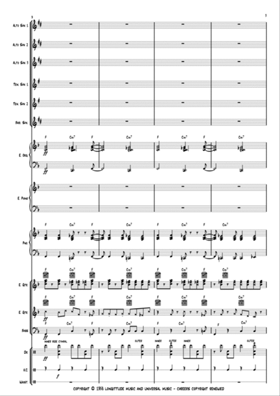 Tequila Jazz Ensemble scores gallery preview page 3