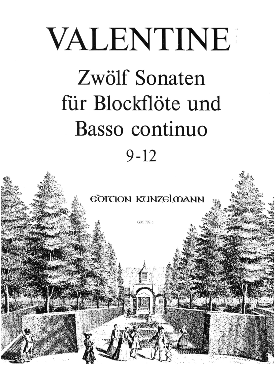12 Sonatas for recorder and basso continuo, Volume 3 Flute scores gallery preview page 1